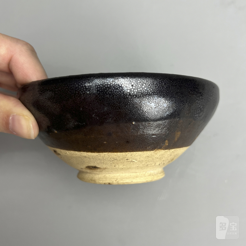 明代 黑釉油滴盏 - 图9
